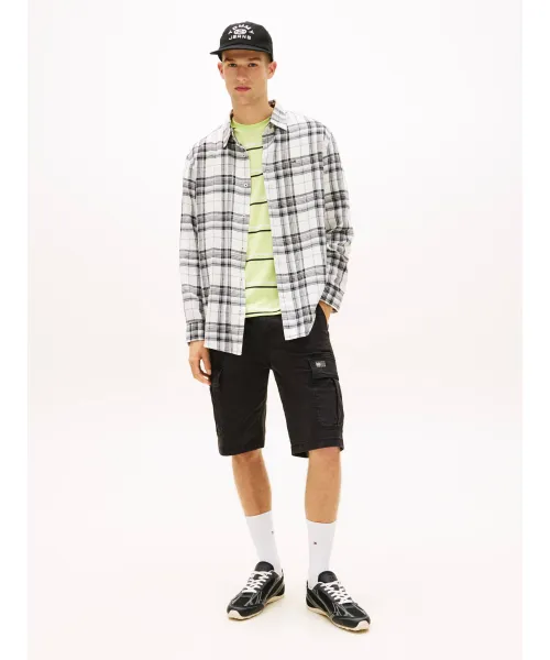 Tommy Jeans Σορτς OTIS regular fit DM0DM22831-Black/Μαύρο