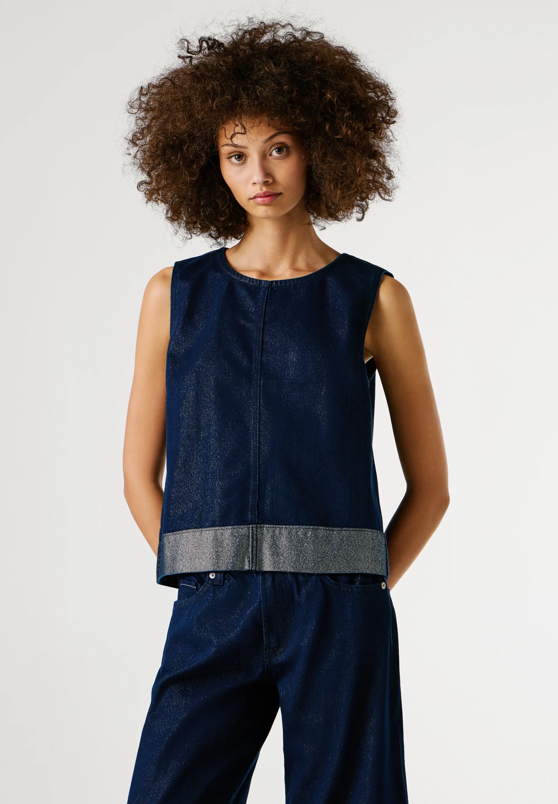 Pepe Jeans BOWIE SHINE Μπλούζα PJ0APPL305133-Denim/Τζίν Pepe Jeans BOWIE SHINE Μπλούζα PJ0APPL305133-Denim/Τζίν