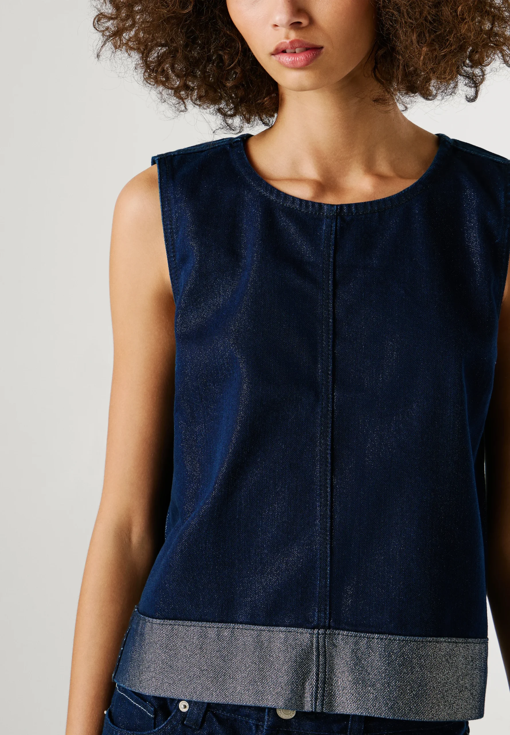 Pepe Jeans BOWIE SHINE Μπλούζα PJ0APPL305133-Denim/Τζίν Pepe Jeans BOWIE SHINE Μπλούζα PJ0APPL305133-Denim/Τζίν