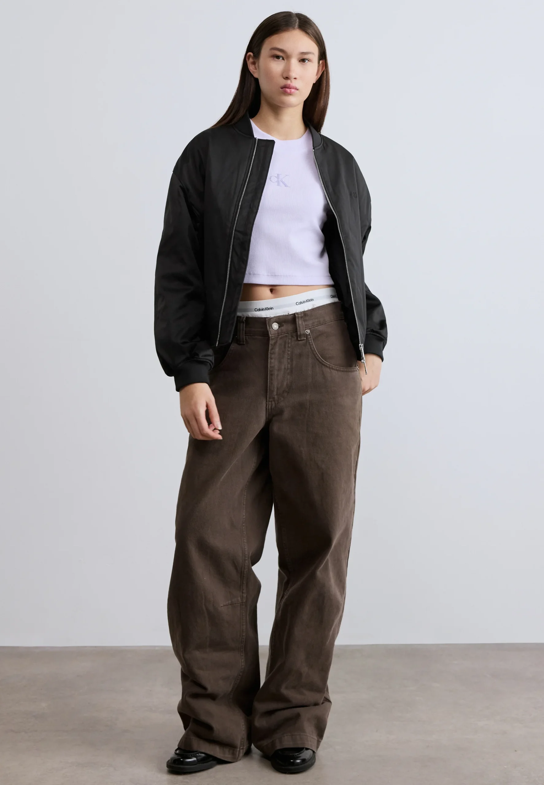 Calvin Klein Jeans MONOGRAM BABY TEE Βασικό μπλουζάκι LV047AB802-Island lilac/Λιλά Calvin Klein Jeans MONOGRAM BABY TEE Βασικό μπλουζάκι LV047AB802-Island lilac/Λιλά