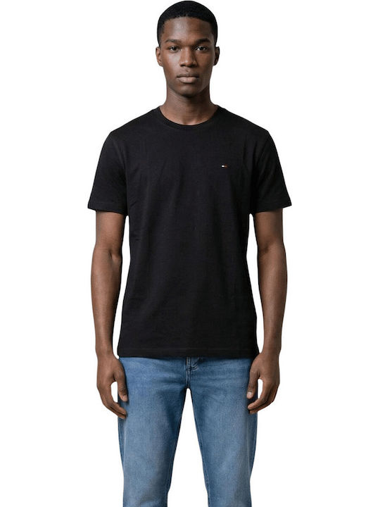 TOMMY HILFIGER TJM REG SFLAG SS TEE EXT BLACK DM0DM22504-BDS-Black/Μαύρο