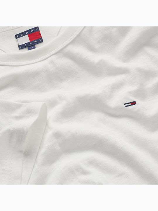 Tommy Jeans Ανδρικό T-Shirt Reg Sflag Slub Ss Tee DM0DM22514-White/Λευκό Tommy Jeans Ανδρικό T-Shirt Reg Sflag Slub Ss Tee DM0DM22514-White/Λευκό