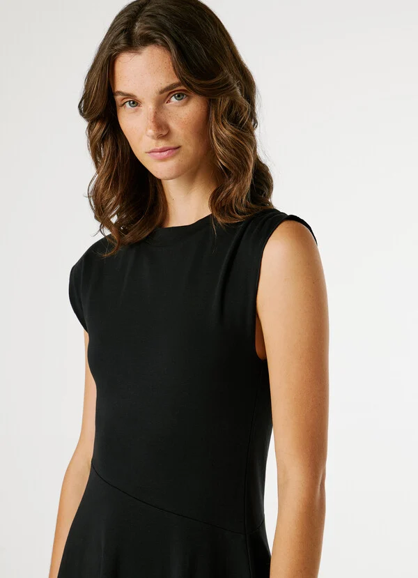 Pepe Jeans Ασύμμετρο μίνι φόρεμα PL9537812-Black/Μαύρο Pepe Jeans Ασύμμετρο μίνι φόρεμα PL9537812-Black/Μαύρο