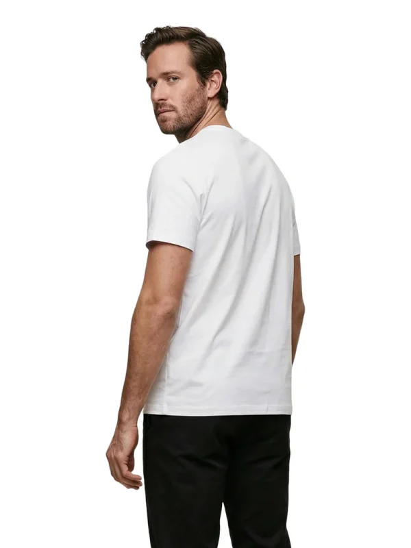 Calvin Klein Ανδρική Μπλούζα Ss 30S Jersey Classic Micro Mo LV04RF278G-White/Λευκό