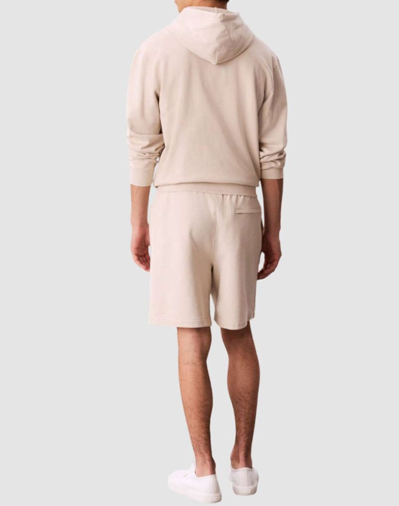 CALVIN KLEIN JEANS EU 350TERRY BADGE SHORT LV04RF282G-2JX-Beige/Μπέζ