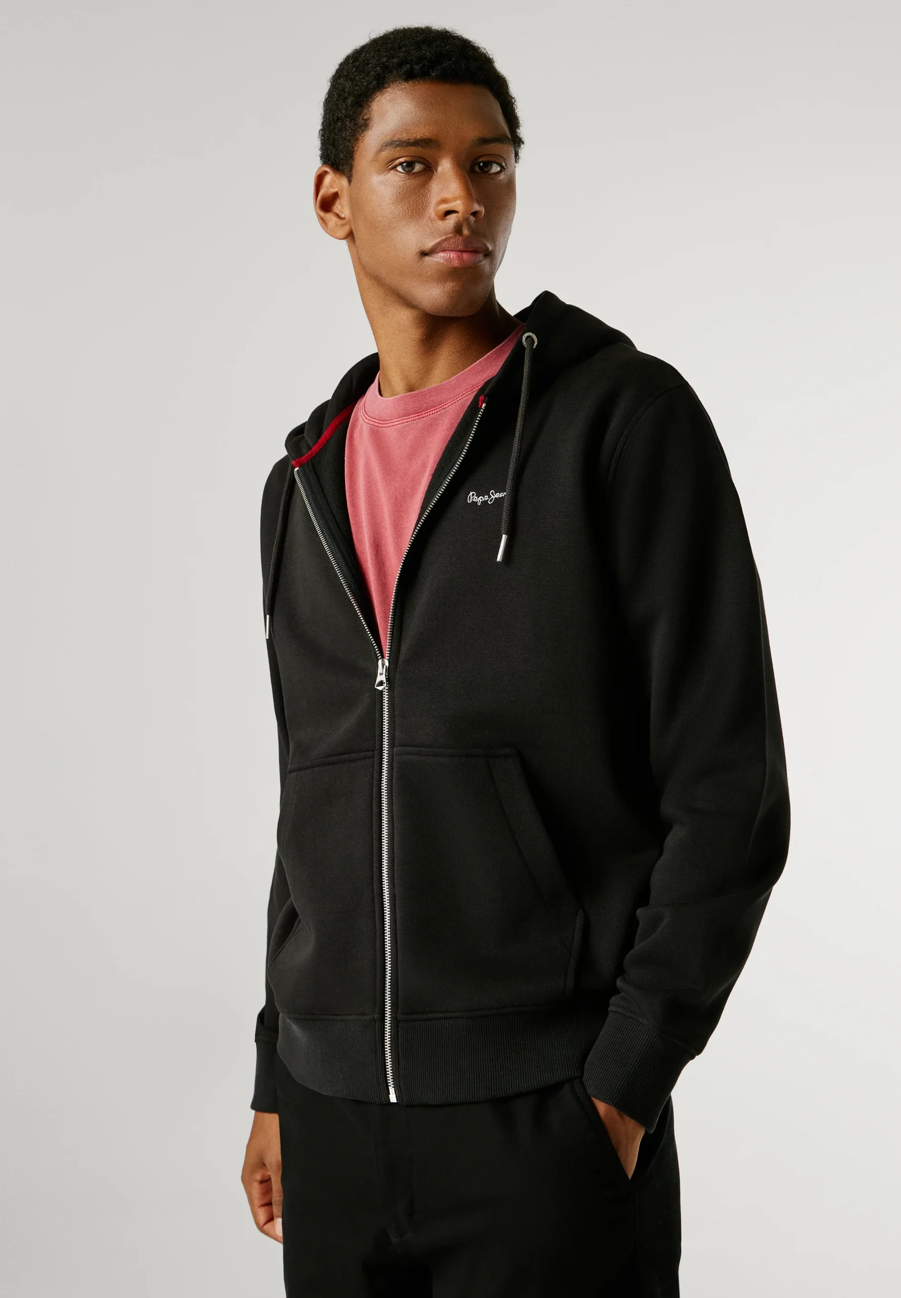 Pepe Jeans Pepe Jeans GRIFFIN ZIP Φούτερ Zακέτα με φερμουάρ-Black/Μαύρο Pepe Jeans Pepe Jeans GRIFFIN ZIP Φούτερ Zακέτα με φερμουάρ-Black/Μαύρο