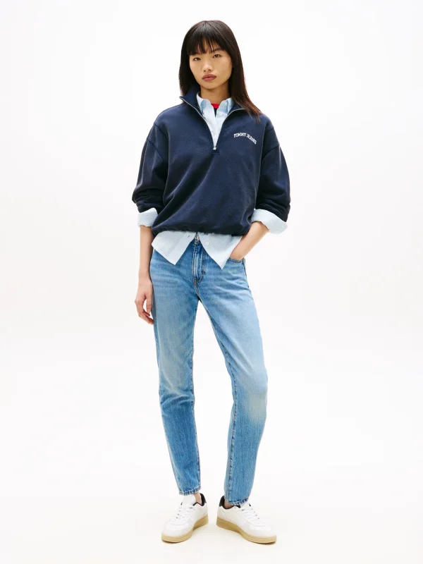 TOMMY JEANS Lucy Mr Slim-DW0DW22647- Bj5032-Denim/Μπλέ