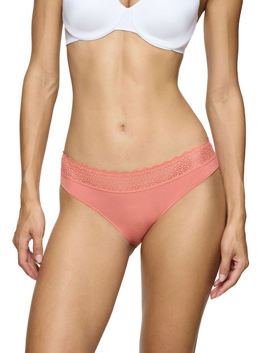 Triumph Feel Modal Tai Γυναικείο Slip 10214403-Coral/Κοραλί