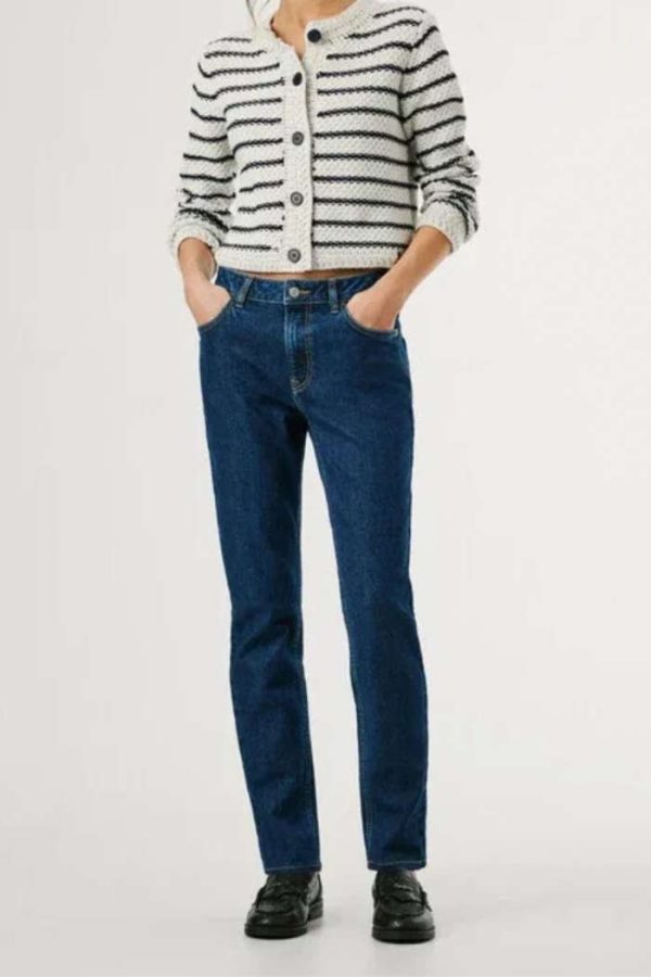 PEPE JEANS W B TAPERED HW VIOLET 30 JEANS PL20459185CB0-Blue/Μπλέ Σκούρο