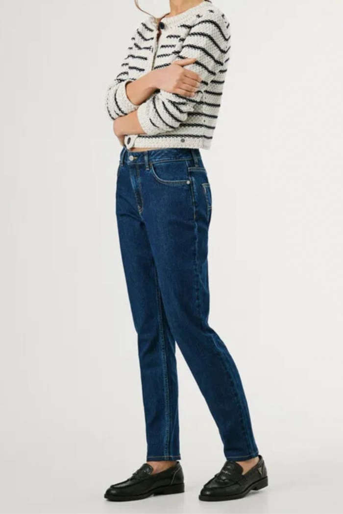 PEPE JEANS W B TAPERED HW VIOLET 30 JEANS PL20459185CB0-Blue/Μπλέ Σκούρο PEPE JEANS W B TAPERED HW VIOLET 30 JEANS PL20459185CB0-Blue/Μπλέ Σκούρο