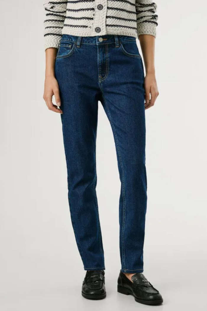 PEPE JEANS W B TAPERED HW VIOLET 30 JEANS PL20459185CB0-Blue/Μπλέ Σκούρο PEPE JEANS W B TAPERED HW VIOLET 30 JEANS PL20459185CB0-Blue/Μπλέ Σκούρο