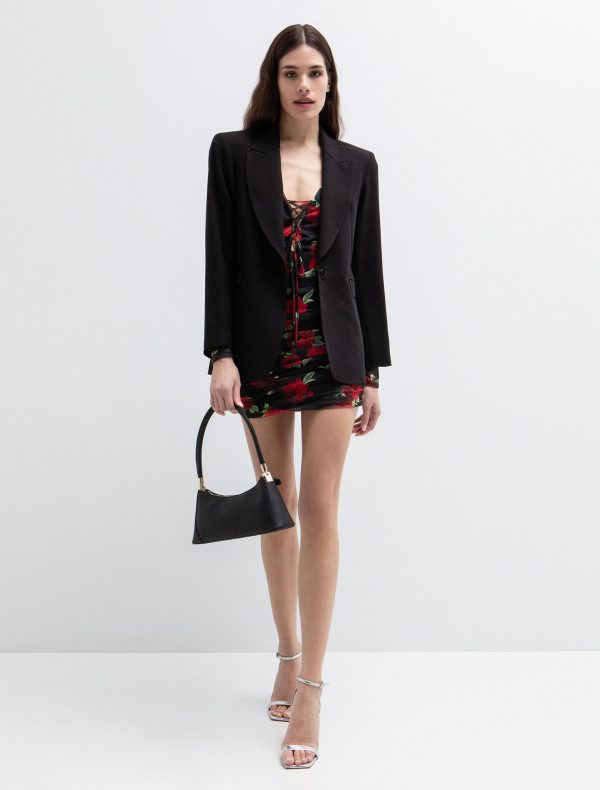 Toi&Moi Μίνι φόρεμα φλοράλ με σούρες 50-6892-126-Floral/Φλοράλ