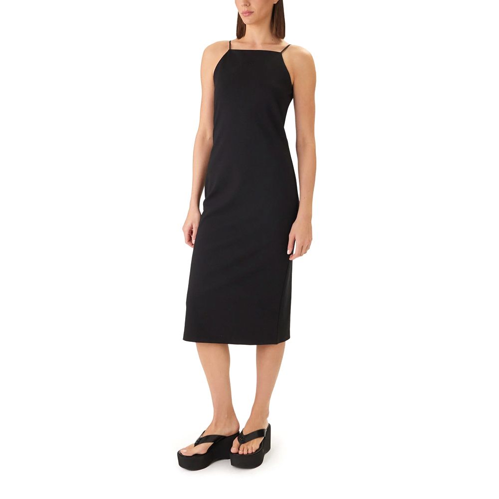 Calvin klein INTERLOCK MONOGRAM CAMI MIDI DRESS WOMEN LV044F208G-Black/Μαύρο