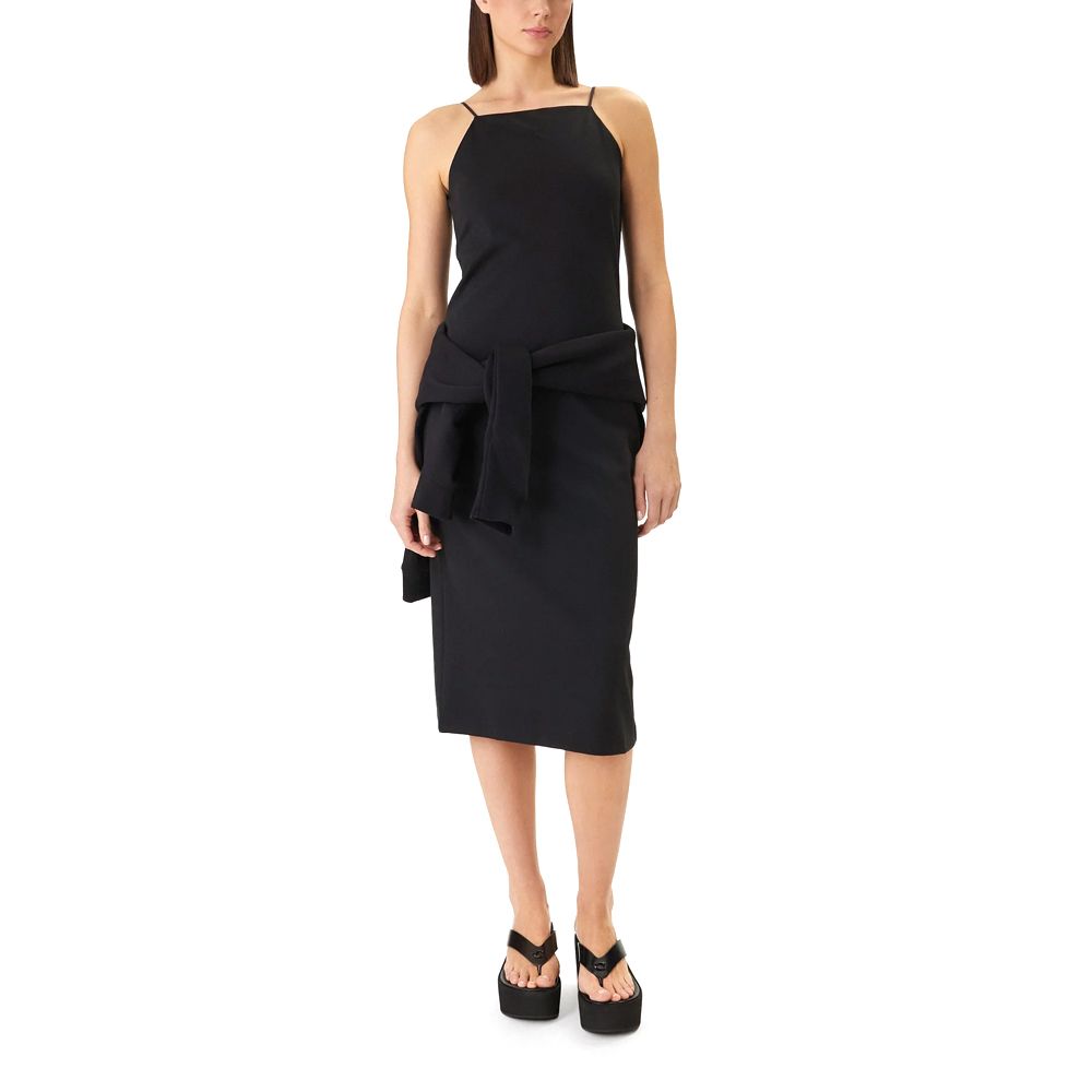 Calvin klein INTERLOCK MONOGRAM CAMI MIDI DRESS WOMEN LV044F208G-Black/Μαύρο Calvin klein INTERLOCK MONOGRAM CAMI MIDI DRESS WOMEN LV044F208G-Black/Μαύρο