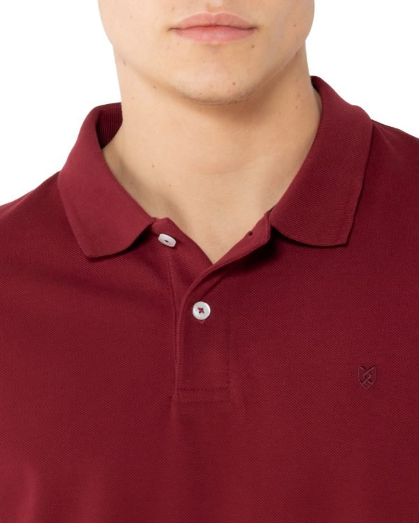 The Bostonians ΜΠΛΟΥΖΑ POLO PIQUE REGULAR FIT 3PS0001-B154BU-Bordeaux/Μπορντώ