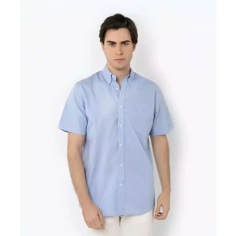 The Bostonians Κοντομάνικο Βαμβακερό Πουκάμισο Μπλε 3bap0000-b176sk-Light Blue/Γαλάζιο The Bostonians Κοντομάνικο Βαμβακερό Πουκάμισο Μπλε 3bap0000-b176sk-Light Blue/Γαλάζιο