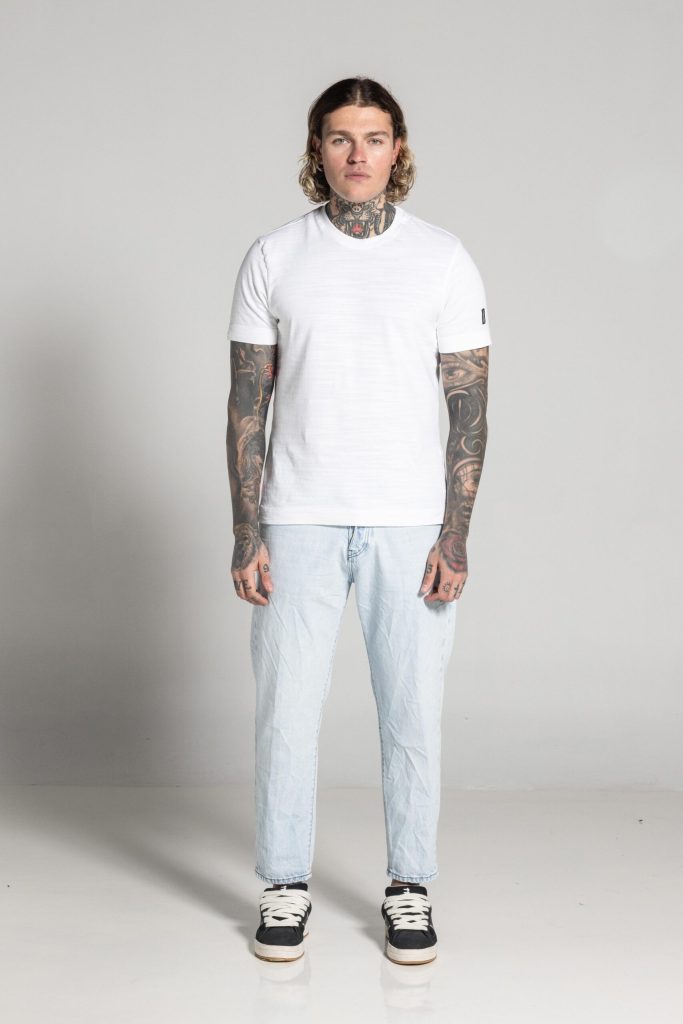 Cosi Jeans Ανοιχτόχρωμο φαρδύ τζιν με μεγάλη κίτρινη COSI ετικέτα Matto 5 -Blue/Ανοιχτό Μπλέ