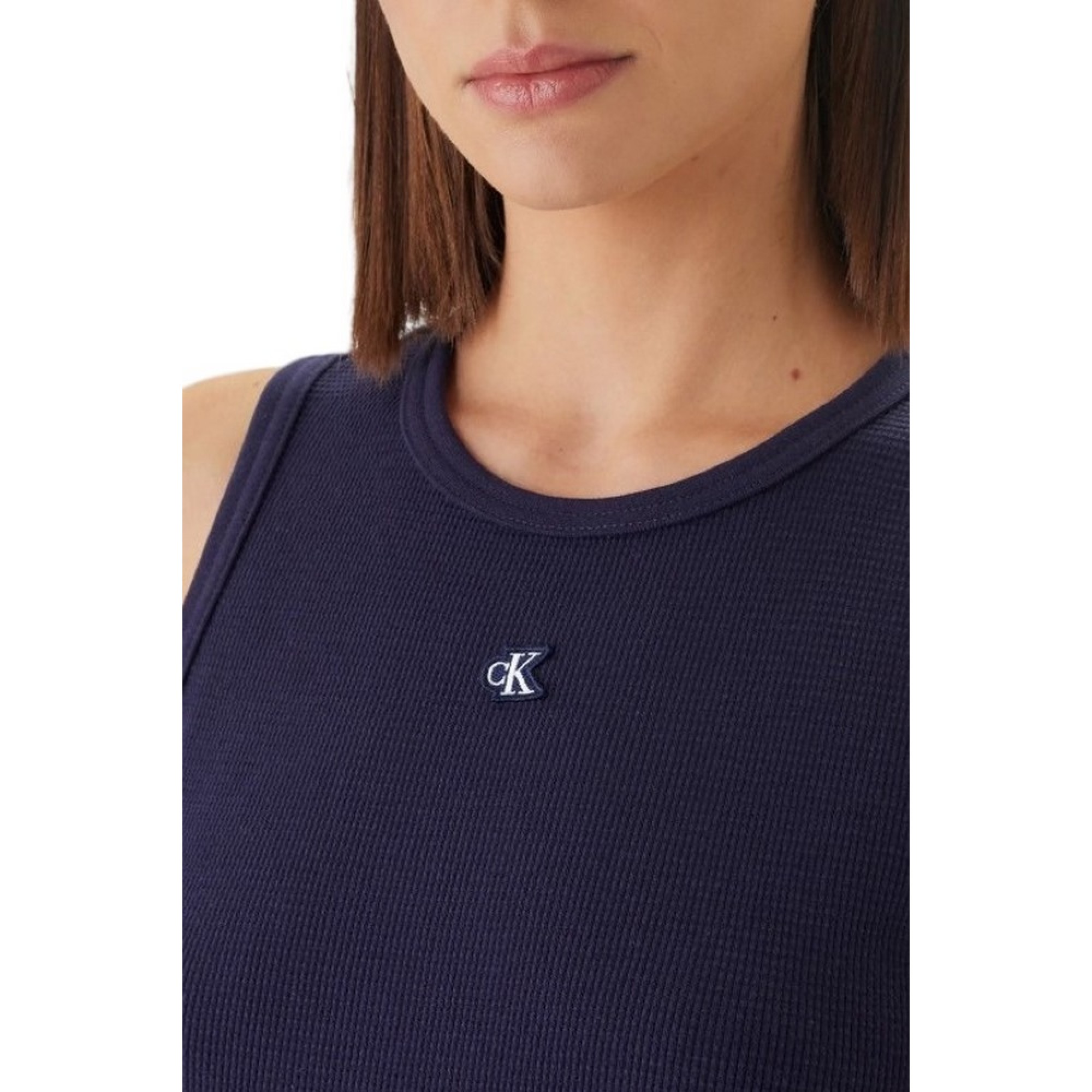 CALVIN KLEIN JEANS SL MONOGRAM PATCH WAFFLE RACER ΤΟΠ ΓΥΝΑΙΚΕΙΟ LV047F232G-DARK BLUE/Σκούρο Μπλέ CALVIN KLEIN JEANS SL MONOGRAM PATCH WAFFLE RACER ΤΟΠ ΓΥΝΑΙΚΕΙΟ LV047F232G-DARK BLUE/Σκούρο Μπλέ
