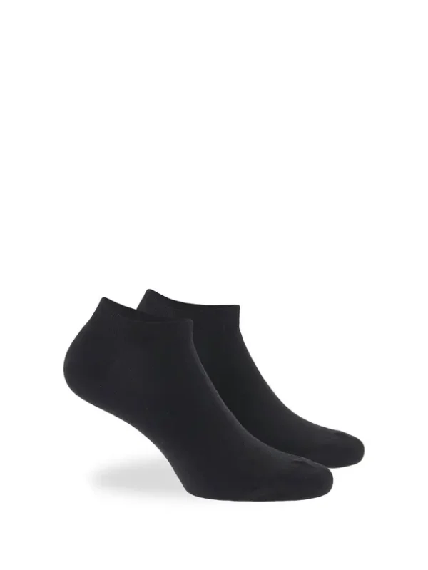 Walk Κοφτές κάλτσες από bamboo W324_02-Black/Mαύρο