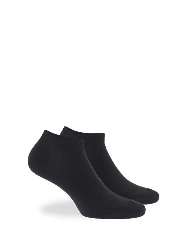 Walk Κοφτές κάλτσες από bamboo W324_02-Black/Mαύρο