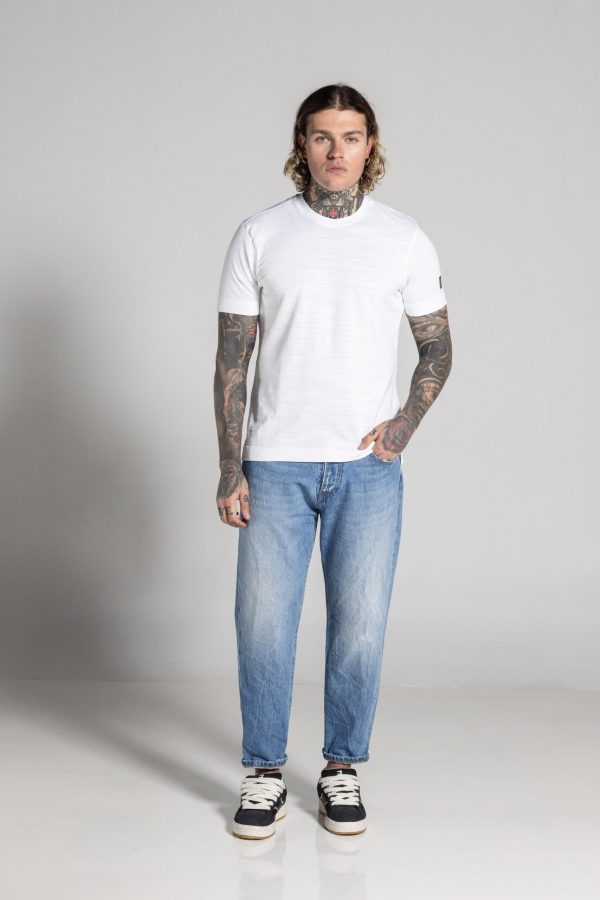 Cosi Jeans Ανοιχτόχρωμο φαρδύ τζιν με μεγάλη λευκή COSI ετικέτα MATTO 8-Blue/Μπλέ