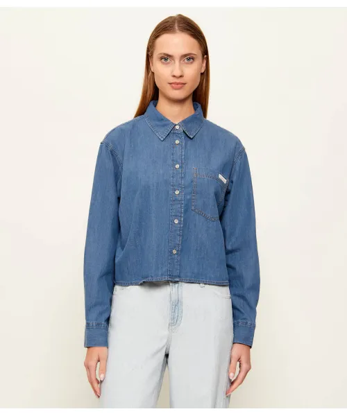 Calvin Klein Jeans NEW DAD SHIRT Πουκαμίσα με κουμπιά LV047F790G-Annapolis Sky/Τζίν