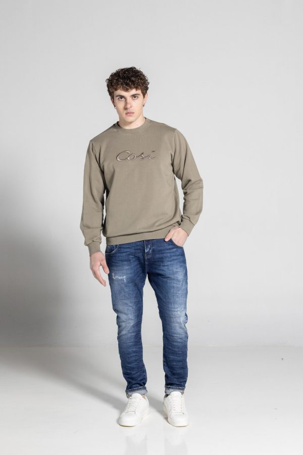 COSI Slim fit τζιν με μεγάλη ετικέτα COSI TIAGO 2-Blue/Μπλέ