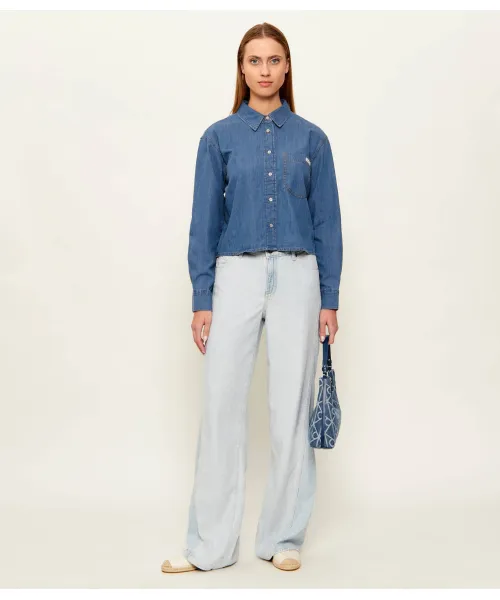 Calvin Klein Jeans NEW DAD SHIRT Πουκαμίσα με κουμπιά LV047F790G-Annapolis Sky/Τζίν