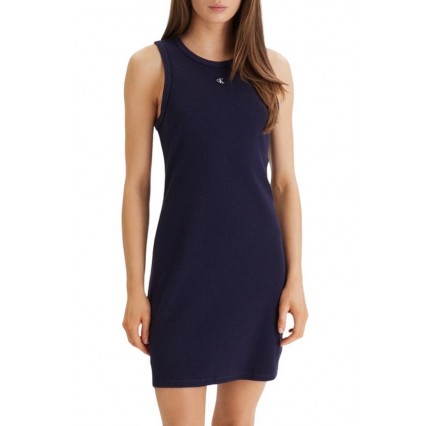 CALVIN KLEIN JEANS SL TEXTURE WAFFLE RACER MINI ΦΟΡΕΜΑ ΓΥΝΑΙΚΕΙΟ LV047F235G-DARK BLUE/Μπλέ