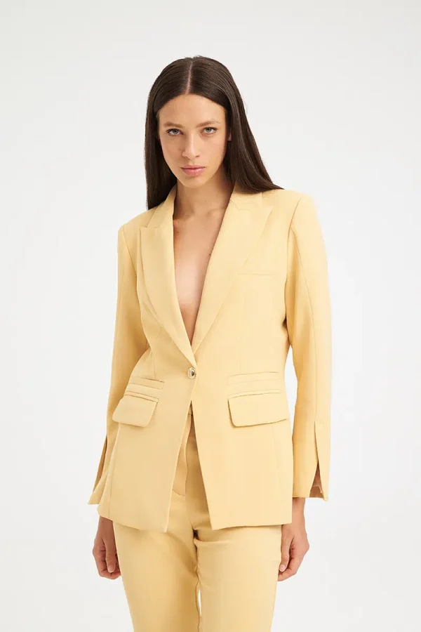 Mind Matter ALEXANDER BLAZER Διαχρονικό Tailored Σακάκι MML26-01-05-000-YELLOW/Κίτρινο