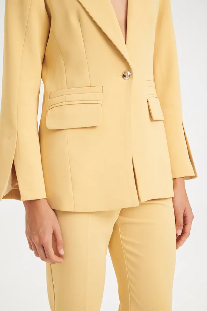 Mind Matter ALEXANDER BLAZER Διαχρονικό Tailored Σακάκι MML26-01-05-000-YELLOW/Κίτρινο