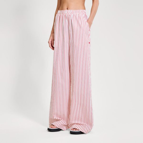 Ellesse Γυναικείο παντελόνι Resort Stripe Vernaza Trousers SGD23351-800-Striped Red/Ριγέ Κόκκινο