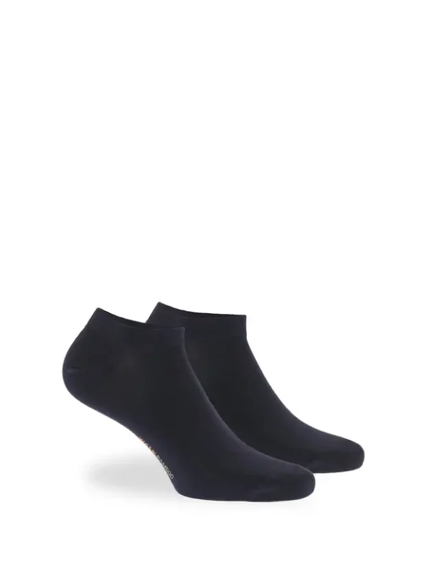 Walk Κοφτές κάλτσες από bamboo W324_75-Blue/Μπλέ Σκούρο