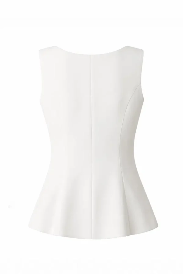 Mind Matter LOLIPOP TOP Κομψό Tailored Top MML26-01-01-001-WHITE/Λευκό