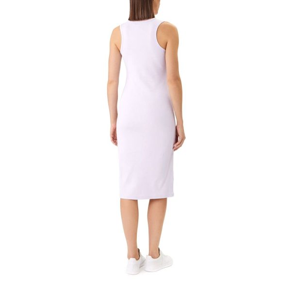 CALVIN KLEIN RIB MONOLOGO TANK MIDI DRESS WOMEN LV047F242G-3OQ-Lilac/Λιλά