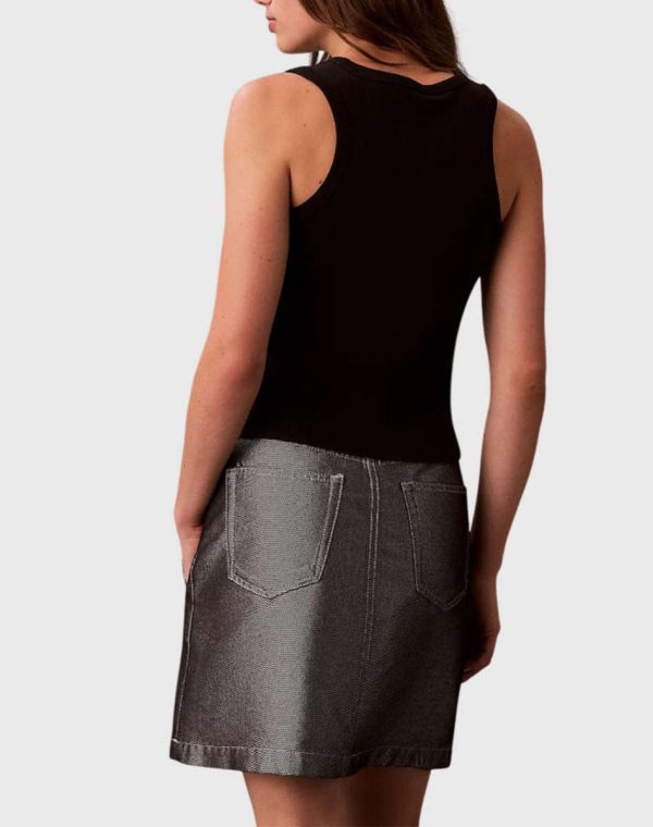 CALVIN KLEIN JEANS A -WVN LBL 2X2 CTTN LV047C201G-UB1-Black/Μαύρο