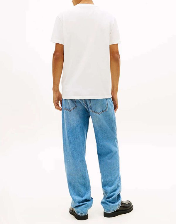 TOMMY JEANS TJM REG SIGNATURE STRIPE T EXT DM0DM22539-YBL-Ecru/Εκρού