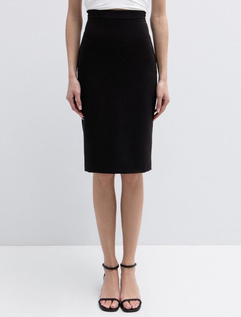 Toi&Moi Pencil φούστα midi 10-4005-126-Black/Μαύρο