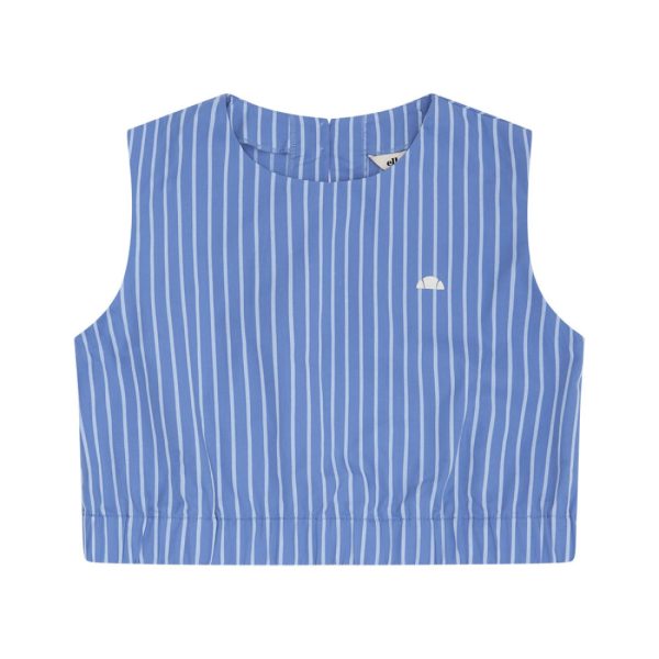 Ellesse Γυναικεία αμάνικη μπλούζα Resort Stripe Sarzana Top SGD23350-417-Striped Blue/Ριγέ Μπλέ