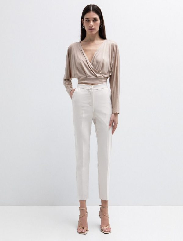 Toi&Moi Office παντελόνι ίσια γραμμή 20-5821-126-Sand/Άμμος