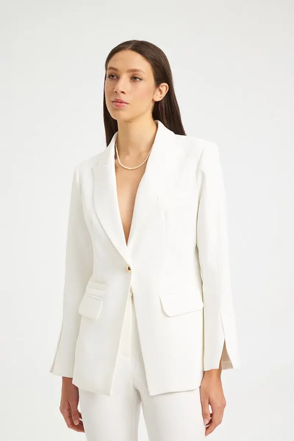 Mind Matter ALEXANDER BLAZER Διαχρονικό Tailored Σακάκι MML26-01-05-000_WHITE/Άσπρο