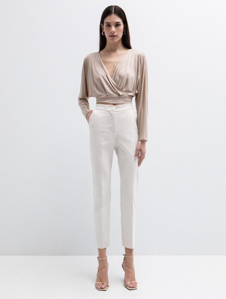 Toi&Moi Office παντελόνι ίσια γραμμή 20-5821-126-Sand/Άμμος