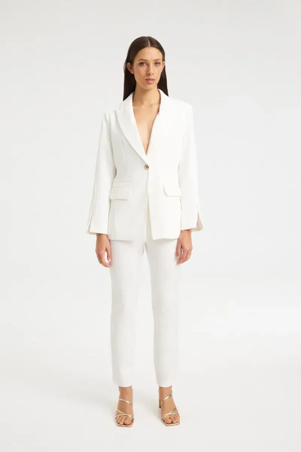 Mind Matter ALEXANDER BLAZER Διαχρονικό Tailored Σακάκι MML26-01-05-000_WHITE/Άσπρο