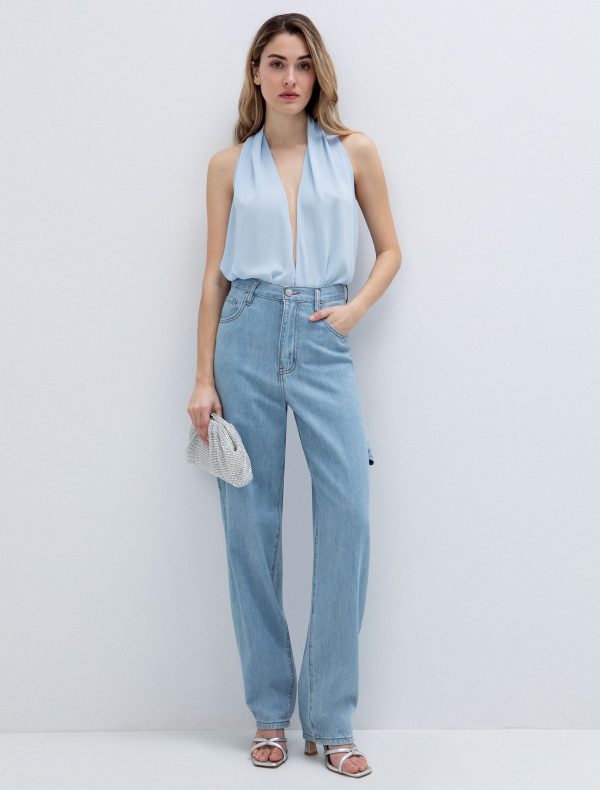 Toi&Moi Βoyfriend τζιν cargo 20-5759-126-Μεσαίο Μπλέ