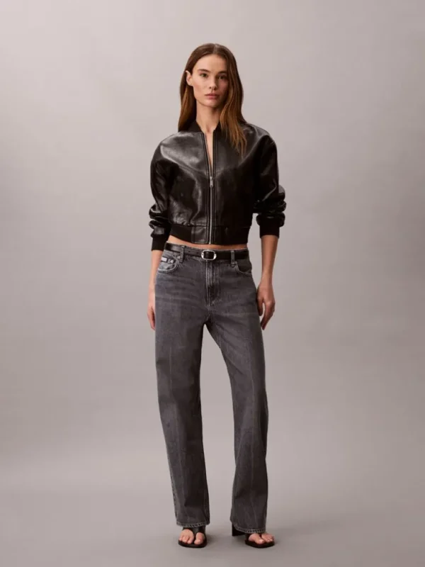 Calvin Klein 90s Τζιν Με Ίσια Γραμμή LV047F723GSCO-Grey/Γκρί