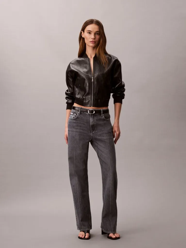 Calvin Klein 90s Τζιν Με Ίσια Γραμμή LV047F723GSCO-Grey/Γκρί