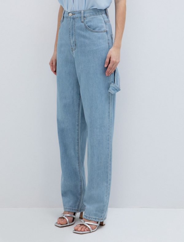 Toi&Moi Βoyfriend τζιν cargo 20-5759-126-Μεσαίο Μπλέ